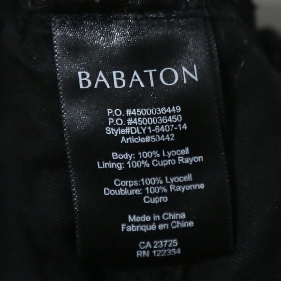 Aritzia Babaton Reagan Lyocell Relaxed Fit Slim Leg Cargo Pants Black - Picture 5 of 9